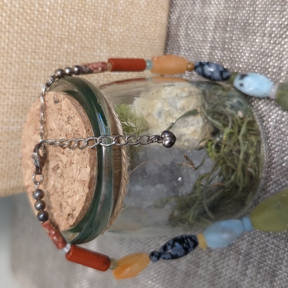 Vintage Natural Gemstone Amethyst & multi-stone necklace - Picture 5 of 5